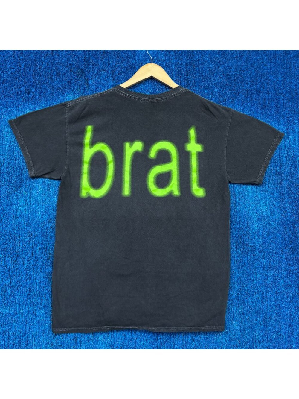 CharliXCX brat Spell Out Oversized Electro-Dance Pop Tee M
